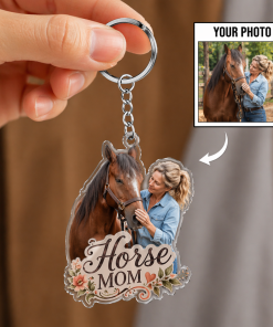 Custom 2D Horse Photo Keychain / Ornament / Car Hanging – Personalized Horse Lover Gift 🐎