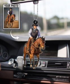 Custom Horse Photo / Car Hanging / Ornament / Keychain / – Personalized Horse Lover Gift 🐎