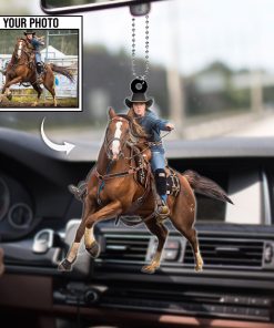 Custom Horse Photo / Car Hanging / Ornament / Keychain / – Personalized Horse Lover Gift 🐎