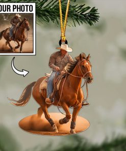 Custom Horse Photo Ornament / Keychain / Car Hanging – Personalized Horse Lover Gift 🐎