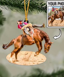 Custom Horse Photo Ornament / Keychain / Car Hanging – Personalized Horse Lover Gift 🐎