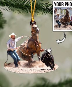 Custom Horse Photo Ornament / Keychain / Car Hanging – Personalized Horse Lover Gift 🐎