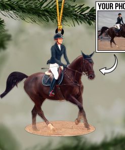 Custom Horse Photo Ornament / Keychain / Car Hanging – Personalized Horse Lover Gift 🐎