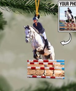 Custom Horse Photo Ornament / Keychain / Car Hanging – Personalized Horse Lover Gift 🐎