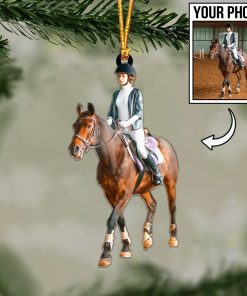 Custom Horse Photo Ornament / Keychain / Car Hanging – Personalized Horse Lover Gift 🐎