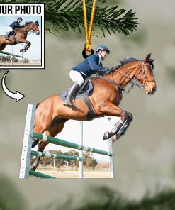 Custom Horse Photo Ornament / Keychain / Car Hanging – Personalized Horse Lover Gift 🐎