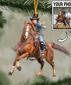 Custom Horse Photo Ornament / Keychain / Car Hanging – Personalized Horse Lover Gift 🐎