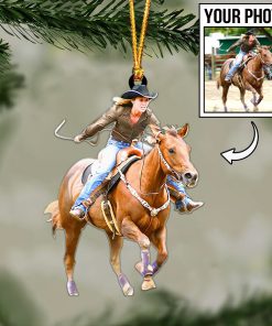 Custom Horse Photo Ornament / Keychain / Car Hanging – Personalized Horse Lover Gift 🐎