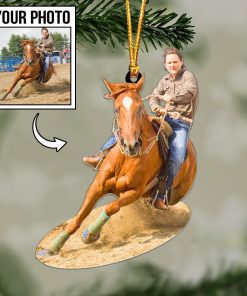 Custom Horse Photo Ornament / Keychain / Car Hanging – Personalized Horse Lover Gift 🐎
