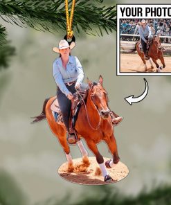 Custom Horse Photo Ornament / Keychain / Car Hanging – Personalized Horse Lover Gift 🐎
