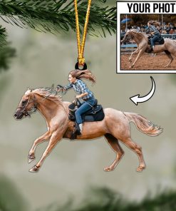 Custom Horse Photo Ornament / Keychain / Car Hanging – Personalized Horse Lover Gift 🐎