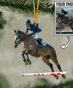 Custom Horse Photo Ornament / Keychain / Car Hanging – Personalized Horse Lover Gift 🐎
