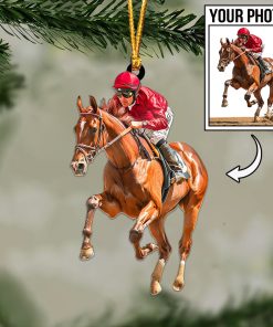 Custom Horse Photo Ornament / Keychain / Car Hanging – Personalized Horse Lover Gift 🐎