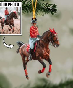 Custom Horse Photo Ornament / Keychain / Car Hanging – Personalized Horse Lover Gift 🐎